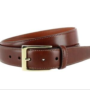 Trafalgar Classic 30mm Cortina Brown Leather Belt